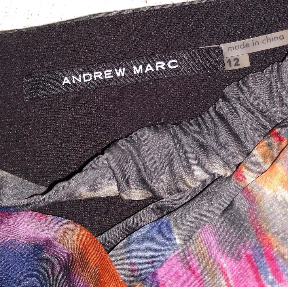 Andrew Marc silk dress size 12 - Picture 6 of 6